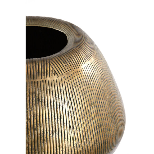 Light en Living Pot op voet deco Ø44x124 cm MARIELLE goud