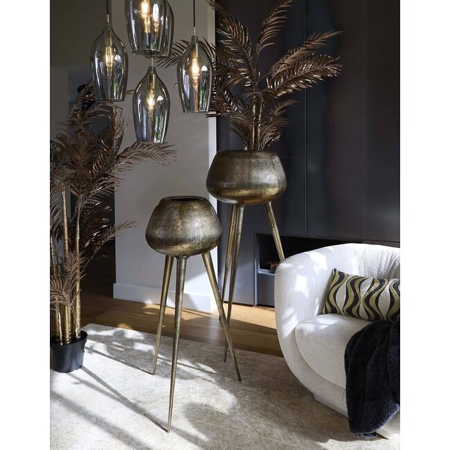 Light en Living Pot op voet deco Ø75x149 cm MARIELLE goud