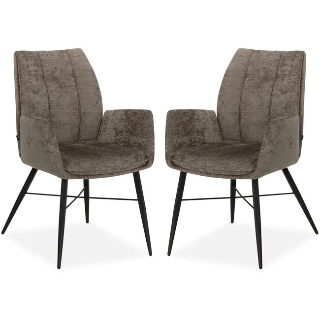 WoonMax Eettafelstoel Jefferson met Armleuning - Diverse kleuren movie