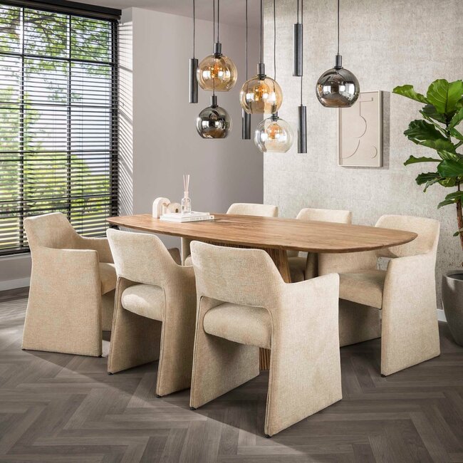 WoonStijl Armstoel Forma Jaroq zand