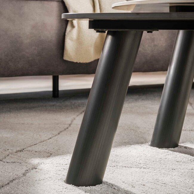 WoonStijl Salontafel Twin log set van 2 salontafels