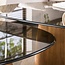 WoonStijl Salontafel Tinto driehoekig set set van 2 salontafels met brons glas