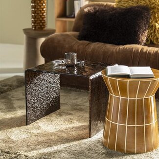 By Boo Bijzettafel Ripple glas