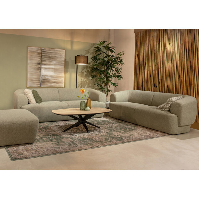 WoonMax Bank Edinburgh - 2 zits met arm links - chaise longue breed