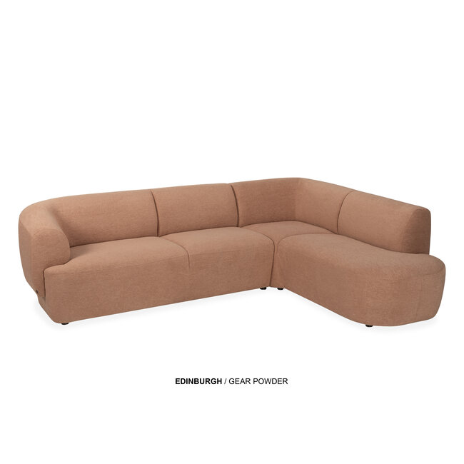 WoonMax Bank Edinburgh - 2 zits met arm links - chaise longue breed
