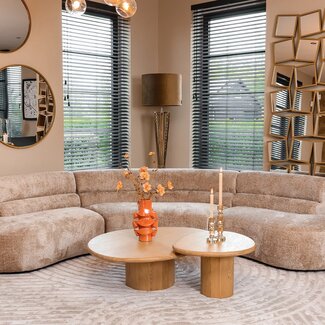 Richmond Interiors  Bank Colby ronde vorm sheep nature