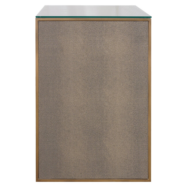 Richmond Interiors  Nachtkastje Bloomville brown incl. glass top