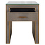 Richmond Interiors  Nachtkastje Bloomville brown incl. glass top