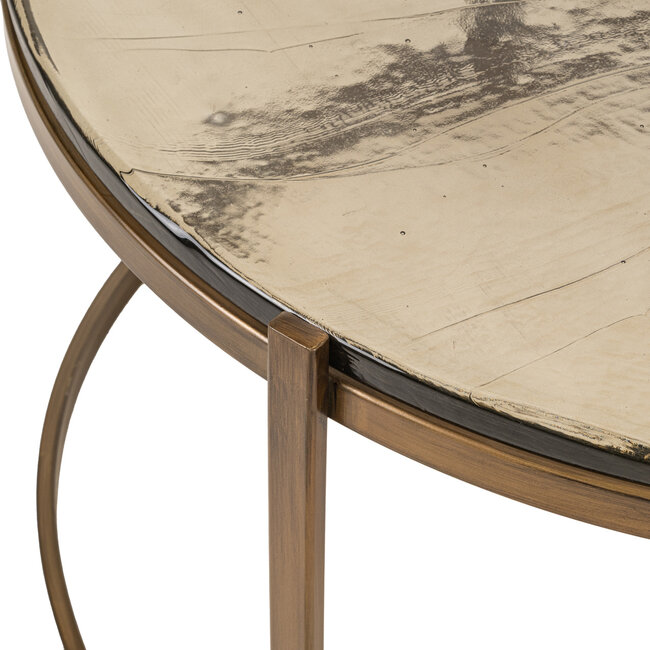 Richmond Interiors  Salontafel Cleo goud (Set van 2)