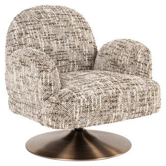 Richmond Interiors  Lounge stoel Kagney brown omara swivel