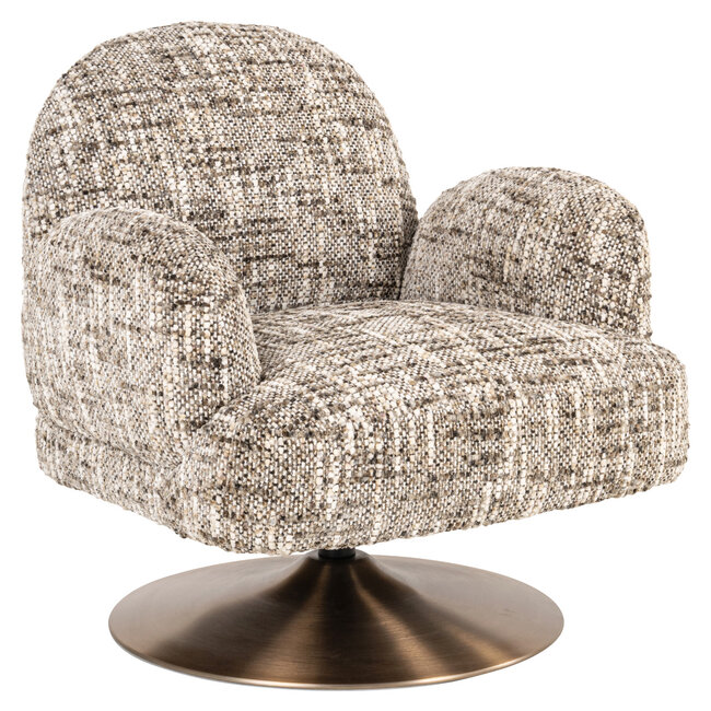 Richmond Interiors  Lounge stoel Kagney brown omara swivel