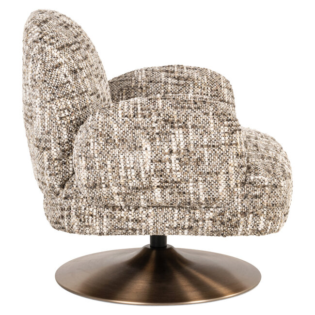 Richmond Interiors  Lounge stoel Kagney brown omara swivel