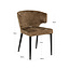 Richmond Interiors  Eetkamerstoel Taylor brandy fusion