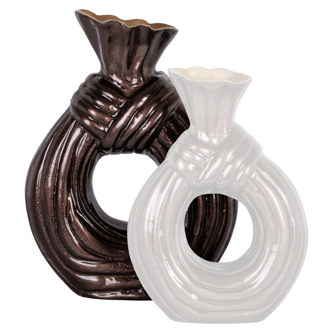 Richmond Interiors  Vaas Suen donkerbruin groot