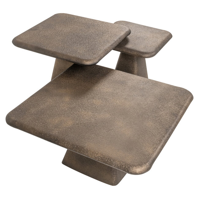 Richmond Interiors  Salontafel Marlie gold (Set van 3)