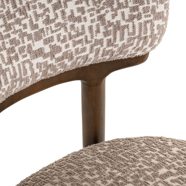 Richmond Interiors  Eetkamerstoel Basker natural geo (Set of 2)