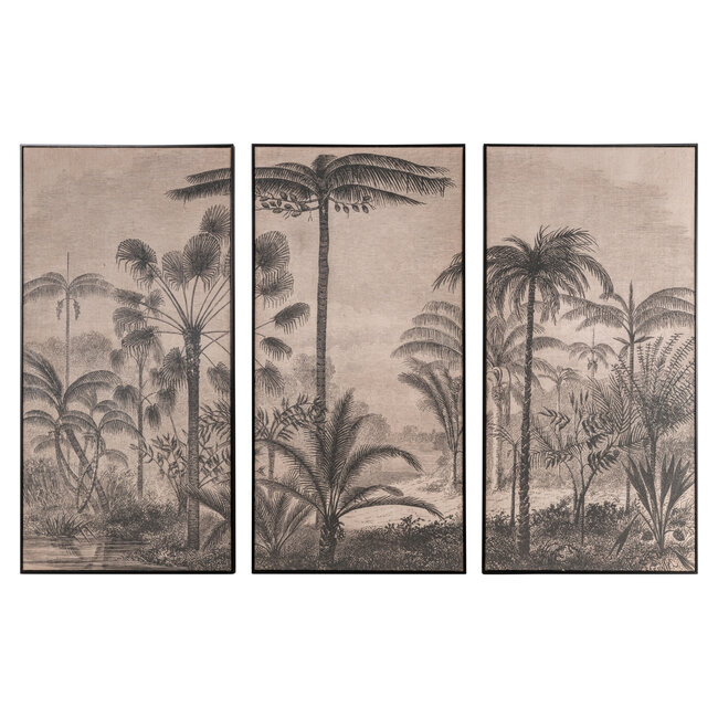 Richmond Interiors  Wall art Rhapsody brown (Set van 3)