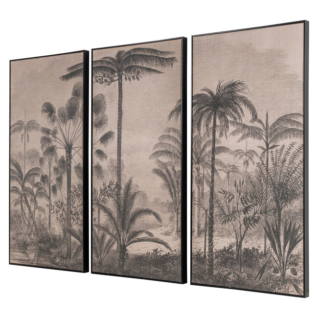 Richmond Interiors  Wall art Rhapsody brown (Set van 3)