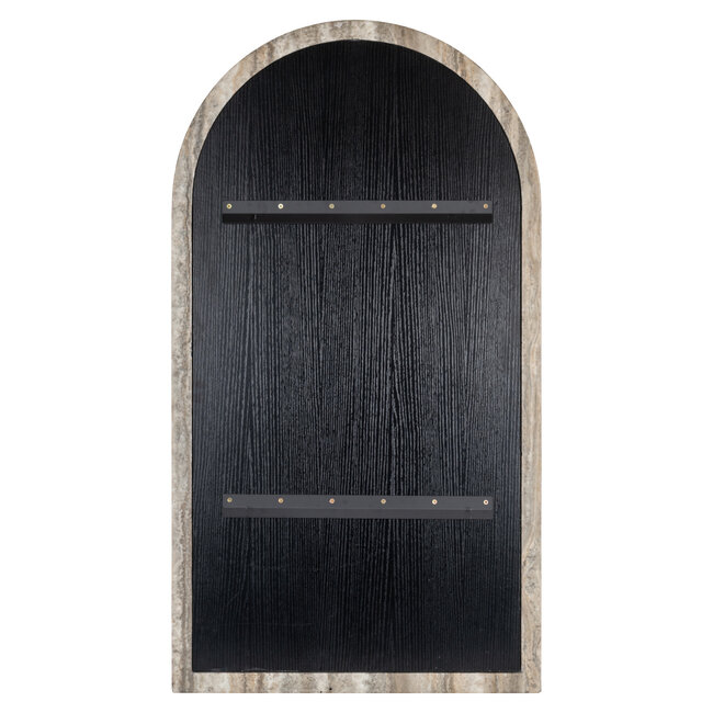 Richmond Interiors  Spiegel Calvo grey faux travertine