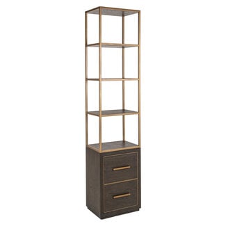 Richmond Interiors  Wandkast Carter bruin klein 2-drawers