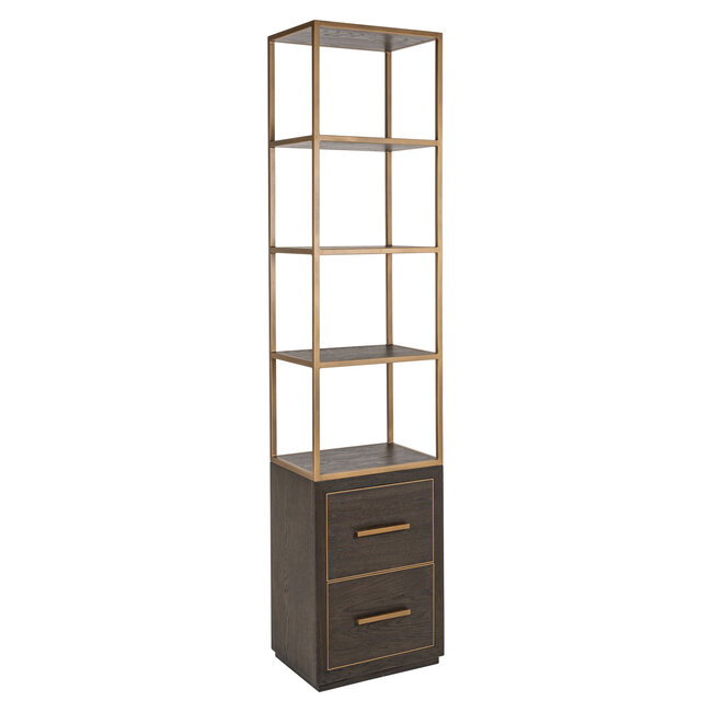 Richmond Interiors  Wandkast Carter brown small 2-drawers