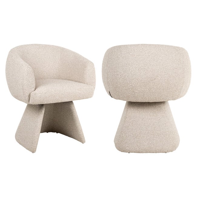 Richmond Interiors  Eetkamerstoel Quiriro biscotti swivel