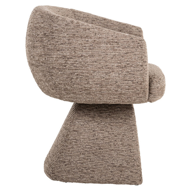 Richmond Interiors  Eetkamerstoel Quiriro mocca linear swivel