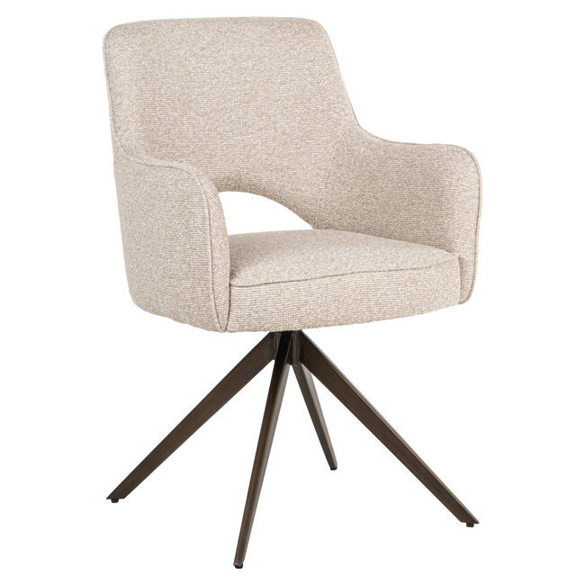 Richmond Interiors  Eetkamerstoel Ginerva biscotti swivel