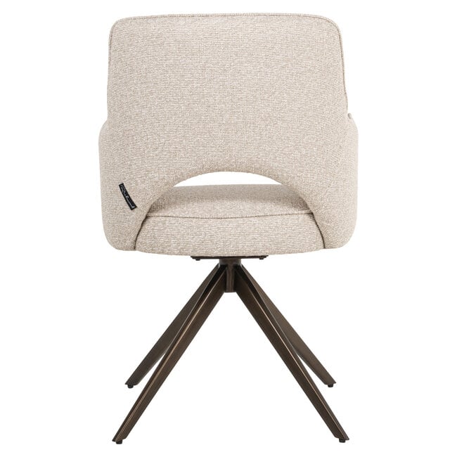 Richmond Interiors  Eetkamerstoel Ginerva biscotti swivel