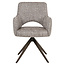 Richmond Interiors  Eetkamerstoel Ginerva earth tweed swivel