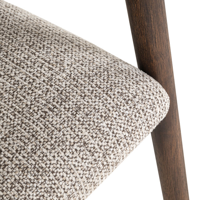 Richmond Interiors  Eetkamerstoel Mihara mocca fancy