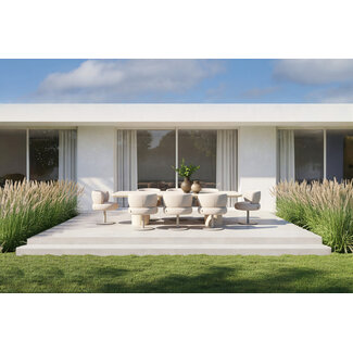 Richmond Interiors  Outdoor eetkamerstoel Mason beige alpine swivel