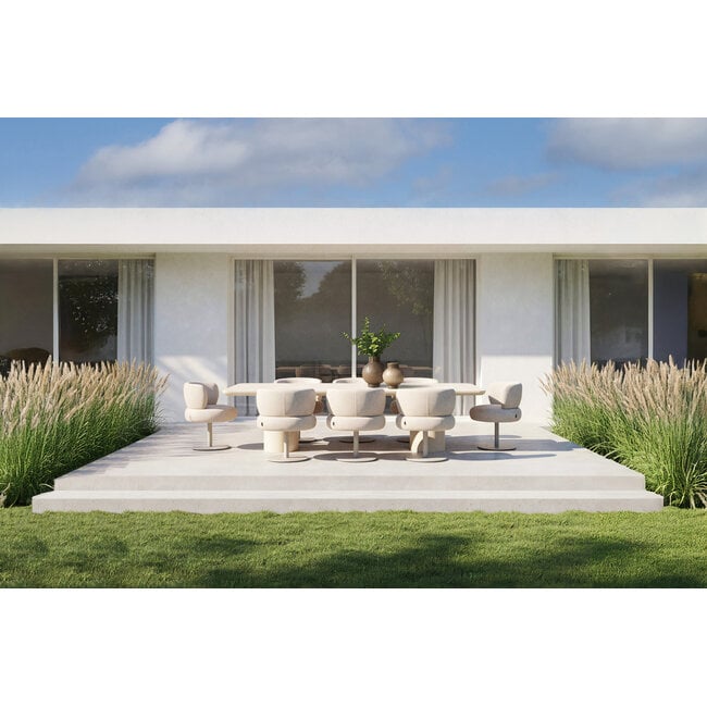 Richmond Interiors  Outdoor eetkamerstoel Mason beige alpine swivel