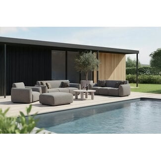 Richmond Interiors  Buiten salontafel Quinn light beige 86Ø