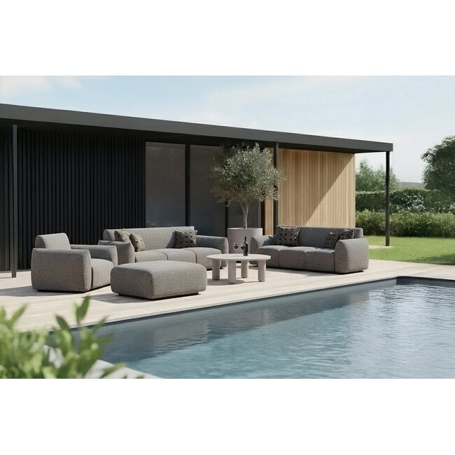 Richmond Interiors  Buiten salontafel Quinn light beige  86Ø