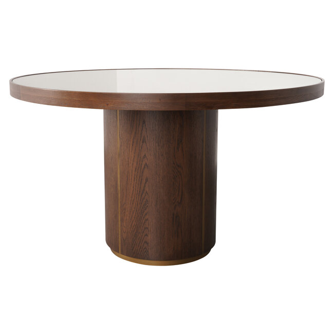 Richmond Interiors  Eettafel Willox brown 130Ø including glass