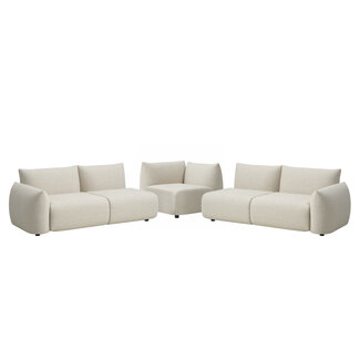 Richmond Interiors  Buiten bank Dawson beige alpine cornersofa