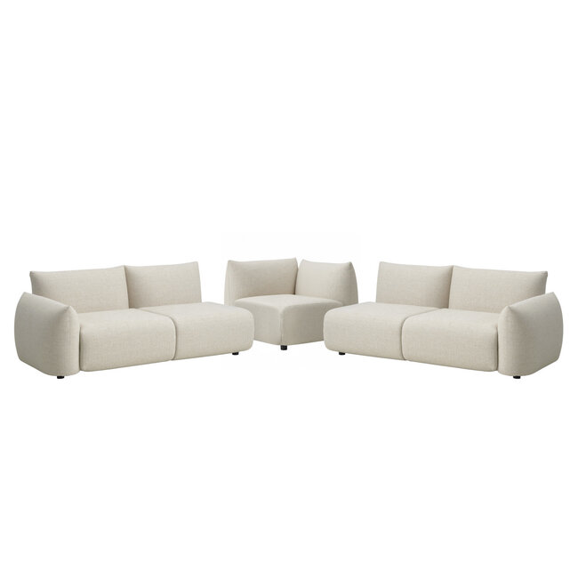 Richmond Interiors  Buiten bank Dawson beige alpine cornersofa