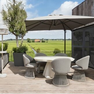 Richmond Interiors  Outdoor eetkamerstoel Nuba greige alpine