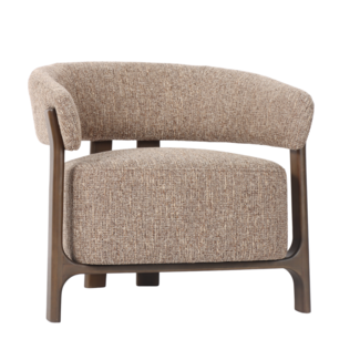 Richmond Interiors  Lounge stoel Dalara bruin tweed