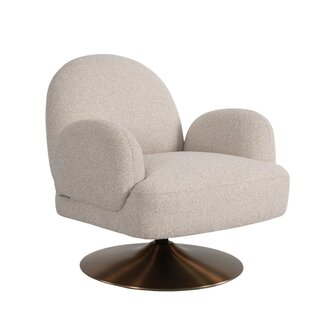 Richmond Interiors  Lounge stoel Kagney biscotti swivel