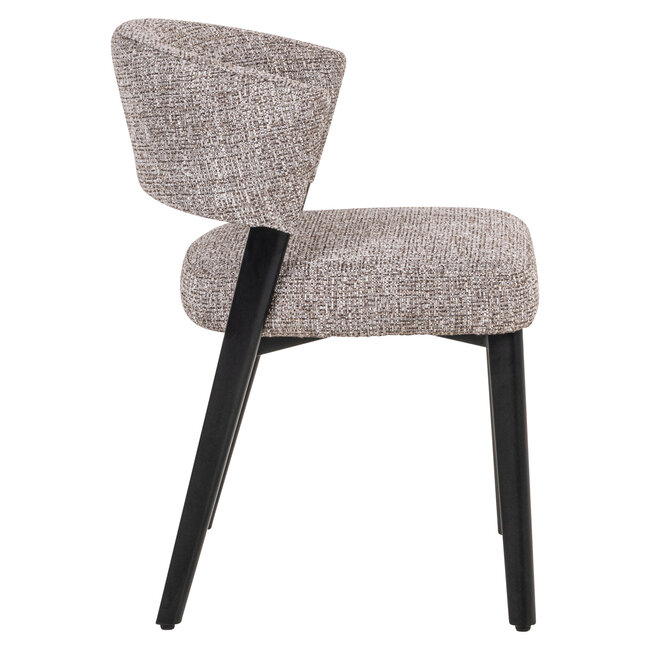 Richmond Interiors  Eetkamerstoel Zeno earth tweed
