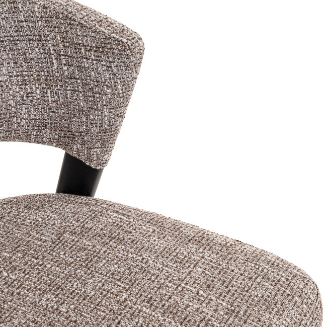 Richmond Interiors  Eetkamerstoel Zeno earth tweed