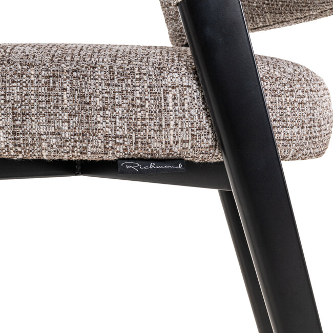 Richmond Interiors  Eetkamerstoel Zeno earth tweed