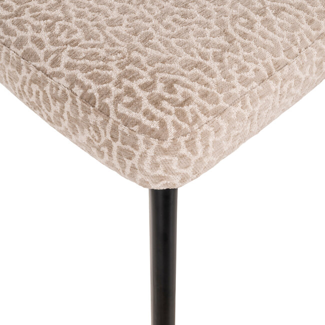 Richmond Interiors  Eetkamerstoel Zeno beige leopard