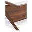 WoonMax Salontafel 112x70x41 cm YUKI acacia hout donker bruin+glas