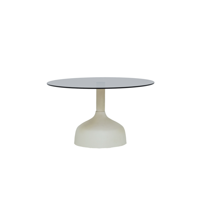 Tower Living Elba Salontafel glas gebroken wit rond 70 cm