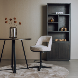 Tower Living Caldes Barstoel - Ted 24 off-white (draaibaar)