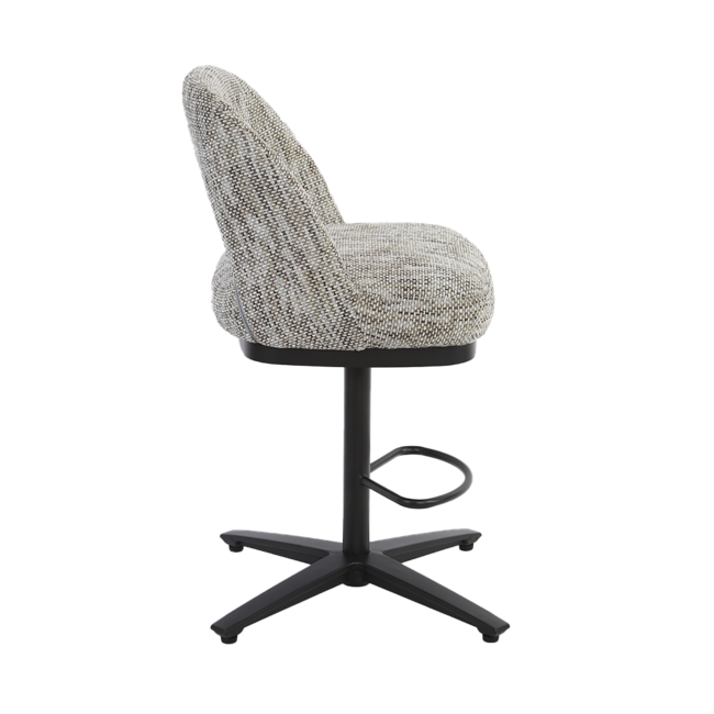 Tower Living Caldes Barstoel - Ted 8 white-grey (draaibaar)