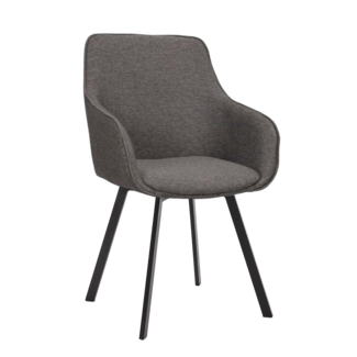 Tower Living Borgo Armstoel - Bjorn 19 antracite (draaibaar)